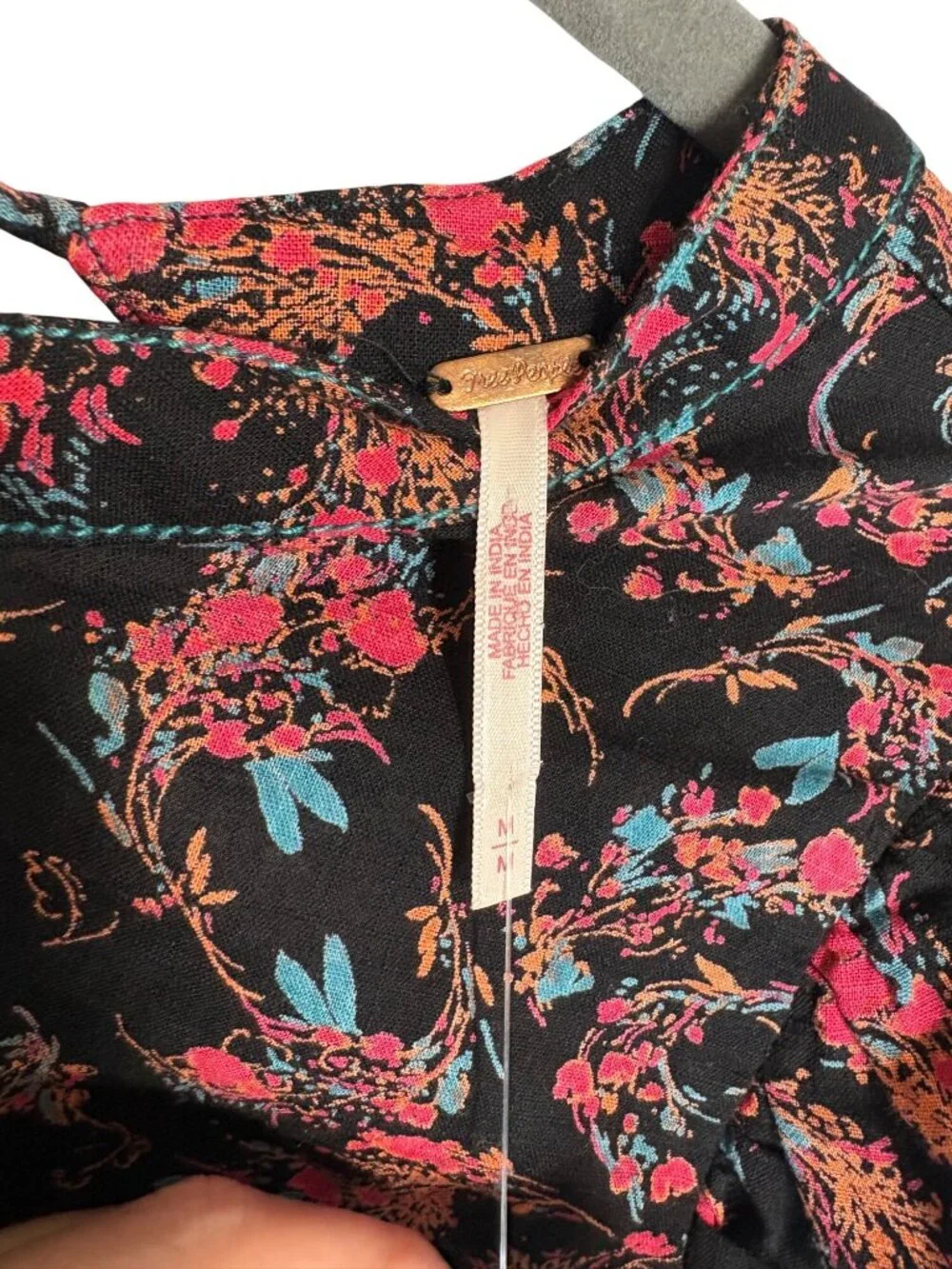 NWT Free People Monica Floral Cropped Top-sz Medium